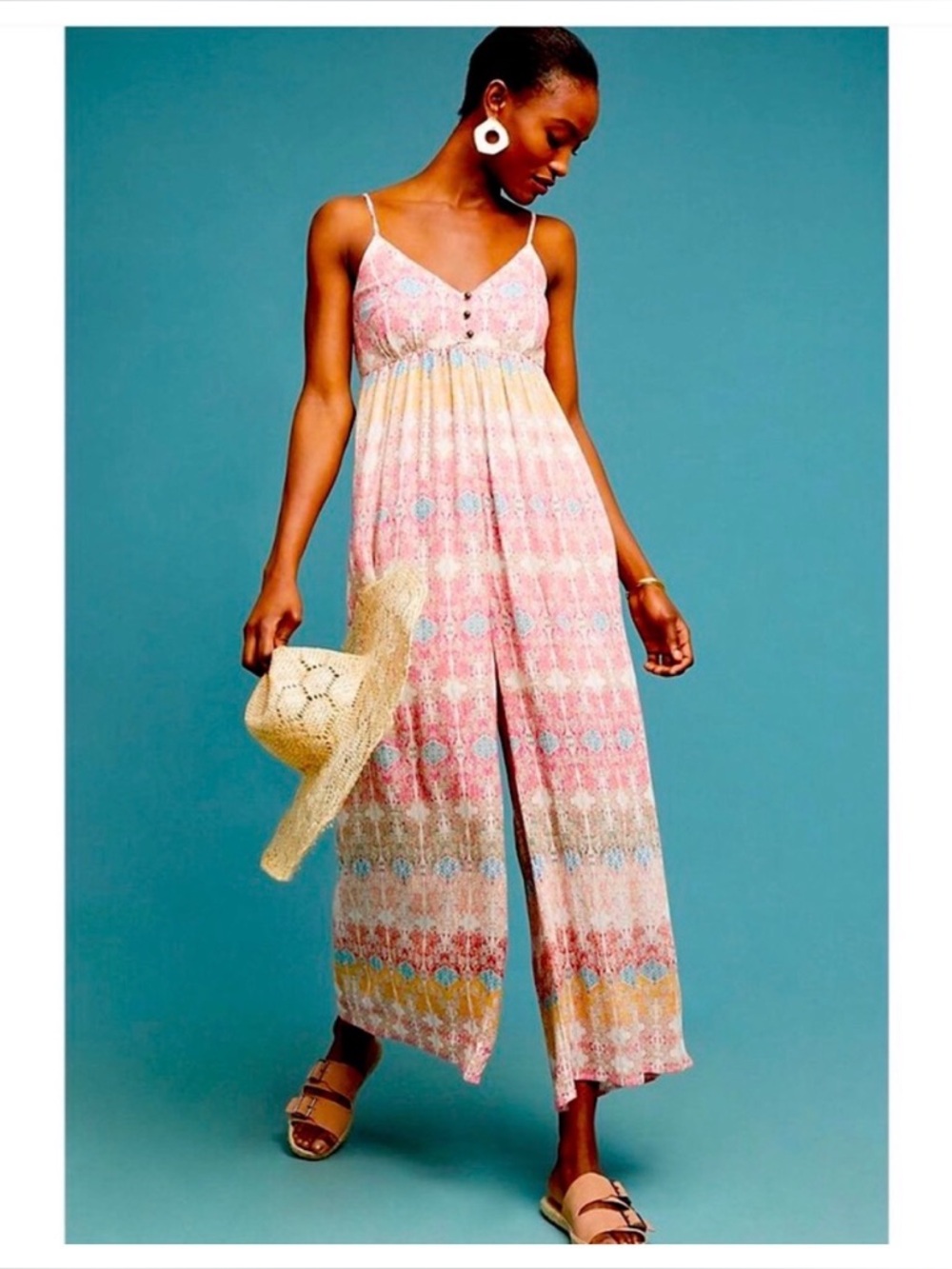 Anthropologie Akemi & Kin Baton Rouge Jumpsuit Size Small